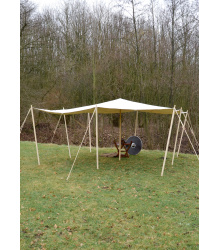 Sonnensegel mit Schlaufen, extra stark, 450 g/m², naturfarben