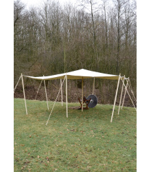 Dreieck-Lagerplane / Sonnensegel mit Schlaufen, 250g/m², naturfarben