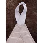 Dreieck-Lagerplane / Sonnensegel mit Schlaufen, 250g/m², naturfarben