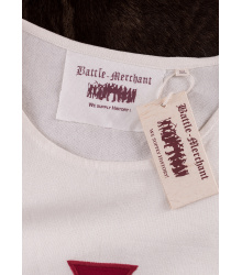 Mittelalter Wappenrock, Templer, natur/rot