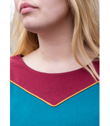 Mittelalterkleid Gesine aus Canvas, petrol