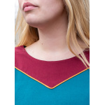 Mittelalterkleid Gesine aus Canvas, petrol