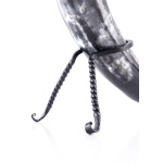 Handgeschmiedeter Omega-Trinkhornständer, verschiedene Größen