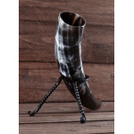 Handgeschmiedeter Omega-Trinkhornständer, verschiedene Größen