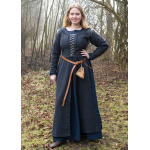 Mittelalterkleid Marit mit Schnürungen, dunkelblau