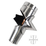 Gotische Armschienen mit Spitzen Ellbogenkacheln, 15. Jh., 1,5 mm Stahl, Paar
