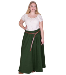 Mittelalter Kurzarm-Bluse Aren, natur