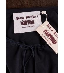 Mittelalter Kurzarm-Bluse Aren, schwarz