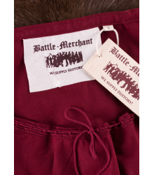 Mittelalter Kurzarm-Bluse Aren, weinrot