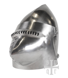 Hundsgugel, Mittelalter-Helm, Schloss Churburg ca. 1395, 1,8 mm Stahl