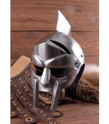 Gladiatoren Helm Maximus aus Stahl, ohne Dornen