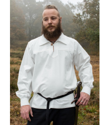 Mittelalter Ritterhemd Götz, weiß