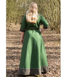 Mittelalterkleid Gesine aus Canvas, grün