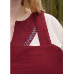 Wikinger Überkleid, Trägerkleid Tinna, weinrot