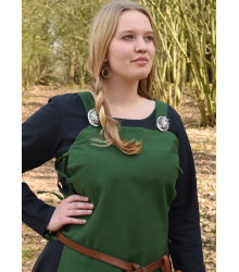 Wikinger Überkleid, Trägerkleid Tinna, grün