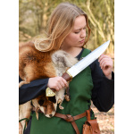 Wikinger Überkleid, Trägerkleid Tinna, grün