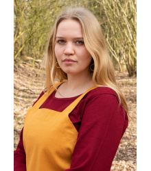 Wikinger Überkleid, Trägerkleid Tinna, senfgelb