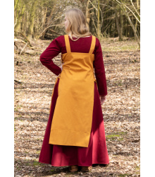 Wikinger Überkleid, Trägerkleid Tinna, senfgelb