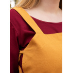 Wikinger Überkleid, Trägerkleid Tinna, senfgelb
