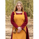 Wikinger Überkleid, Trägerkleid Tinna, senfgelb