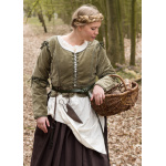 Mittelalter Jacke Griselda aus Samt, grün L