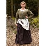 Mittelalter Jacke Griselda aus Samt, grün L