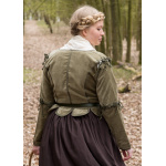 Mittelalter Jacke Griselda aus Samt, grün L