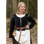 Mittelalter Jacke Griselda aus Samt, schwarz