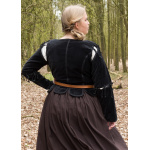 Mittelalter Jacke Griselda aus Samt, schwarz