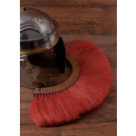 Römischer Helmbusch aus Holz, Crista, rot