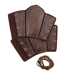 Armschützer aus Leder mit Prägung und...