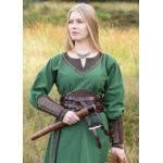 Armschützer aus Leder mit Prägung und Wildleder, Paar, versch. Farben