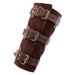 Armschützer aus Leder mit Nieten und Wildleder, Paar, versch. Farben