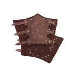 Armschützer aus Leder mit Nieten und Wildleder, Paar, versch. Farben