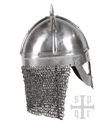 Gjermundbu-Helm, Wikinger Brillenhelm mit Kettenbrünne, 2 mm Stahl