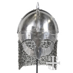 Gjermundbu-Helm, Wikinger Brillenhelm mit Kettenbrünne, 2 mm Stahl