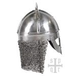 Gjermundbu-Helm, Wikinger Brillenhelm mit Kettenbrünne, 2 mm Stahl