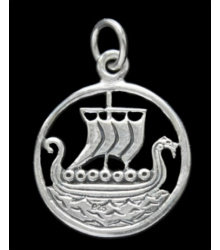 Anhänger Drachenboot Viking aus Silber