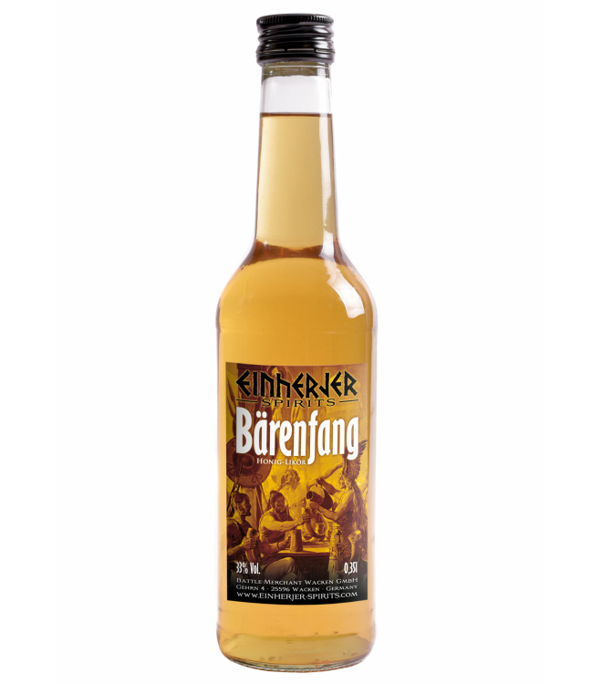 Einherjer - Bärenfang, Honig-Likör, 33% Vol., 0,35 l Flasche