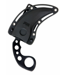 Undercover Karambit Messer mit Scheide, schwarz