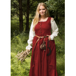 Ärmelloses Mittelalterkleid, Trägerkleid Lene, rot