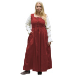 Ärmelloses Mittelalterkleid, Trägerkleid Lene, rot