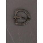 Handgeschmiedete Schnalle aus Stahl, f&uuml;r ca. 21 mm breite Riemen