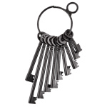 Rustikaler Schlüsselbund mit 10 Schlüsseln