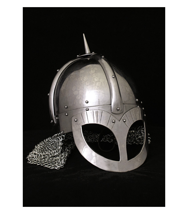 Wikinger-Brillenhelm Gjermundbu-Stil, 2 mm Stahl