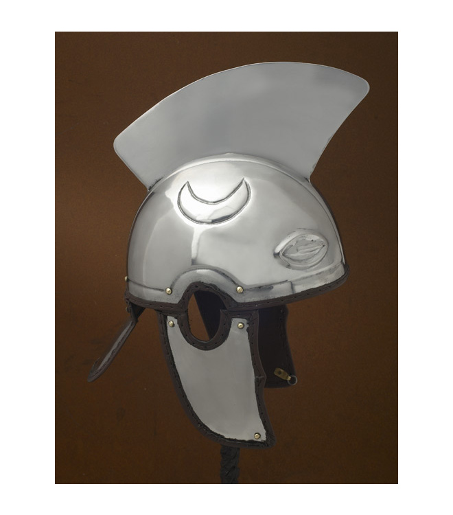 Spätrömischer Centurion Helm (Intercisa IV), Stahl