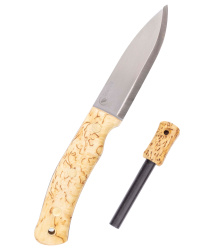 Swedish Forest Knife No.10, Maserbirke + Feuerstahl