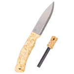 Swedish Forest Knife No.10, Maserbirke + Feuerstahl