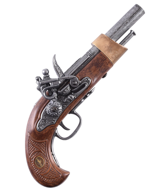 Steinschloss-Pistole der Französischen Kavallerie, 19. Jahrhundert, Replik