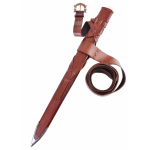 Scheide mit Gürtel und Bronzeschnalle für Wikingerschwert, verschiedene Längen